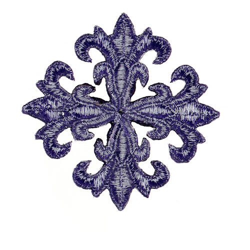 Krzyż termoprzylepny do paramentów sakralnych, 8 cm, cztery kolory 6