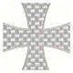 Maltese cross silver patch 18 cm s2