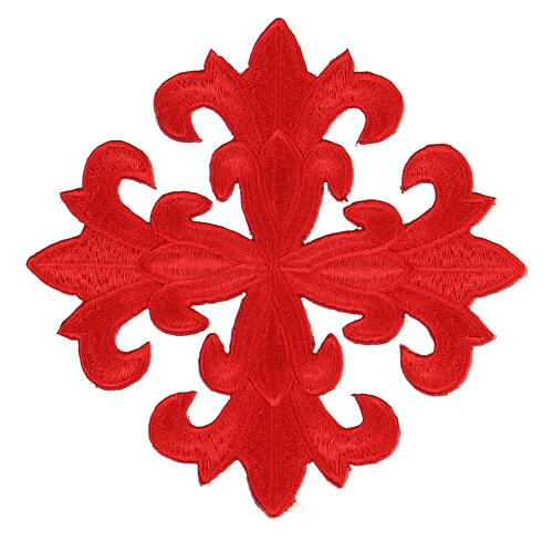 Emblème thermocollant croix couleurs liturgiques 12 cm 4