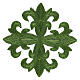 Patch croce quattro colori liturgici 12 cm s2