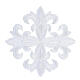 Patch croce quattro colori liturgici 12 cm s5
