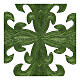 Cross patch in the four liturgical colors 12 cm s3