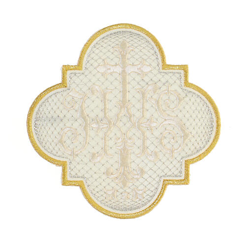 Emblema non adesivo IHS quattro colori 13 cm 5