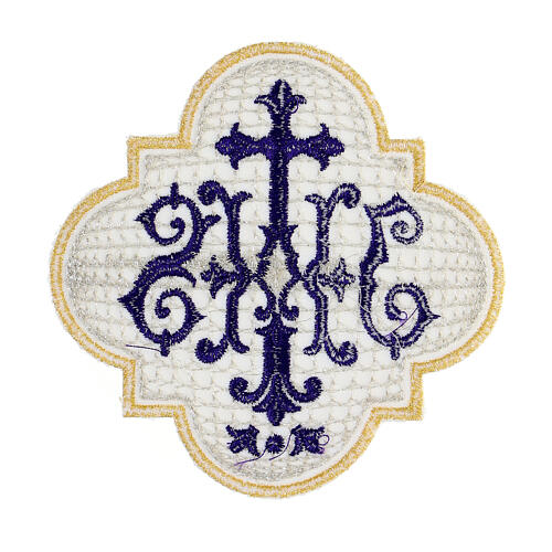 Emblema non adesivo IHS quattro colori 13 cm 7