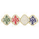 Emblema non adesivo IHS quattro colori 13 cm s1