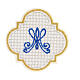 Non-adhesive liturgical patch, Marial symbol, 3 in s2