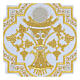 Aufnäher, Eucharistie-Symbol, Stickerei, gold-/silberfarben, 17x17cm s2
