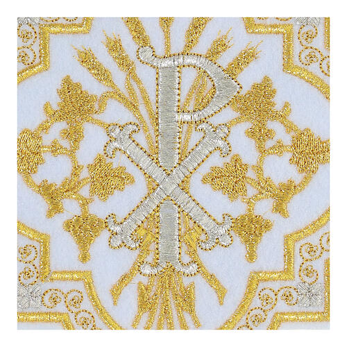 Religious sew-on patch XP gold silver 17 cm  2