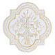 Religious sew-on patch XP gold silver 17 cm  s3