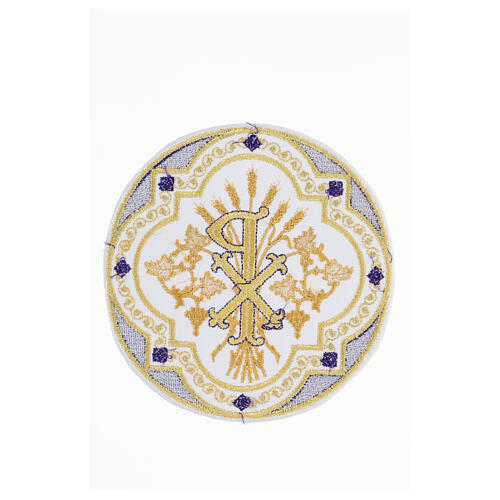 Non-adhesive patch, Chi-Rho and wheat, liturgical colours, 7 in 7