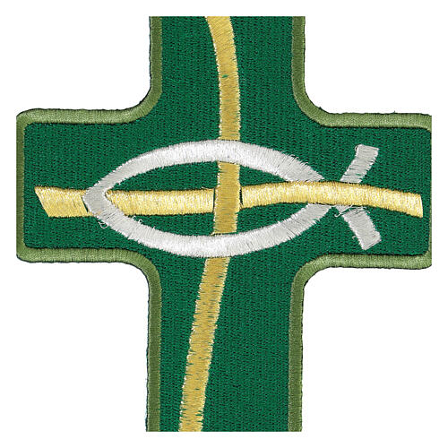 Patch 20 cm cruz pez 4 colores termoadhesiva 3