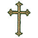 Budded cross, iron-on fabric application, liturgical colours, 5x3 in s2