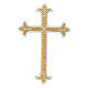 Budded cross, iron-on fabric application, liturgical colours, 5x3 in s4