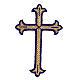 Budded cross, iron-on fabric application, liturgical colours, 5x3 in s5