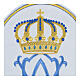 Emblema oval símbolo mariano 21x16 cm termoadesivo s2