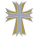 Krzyż termprzylepny dwukolorowy, 20x16 cm s1