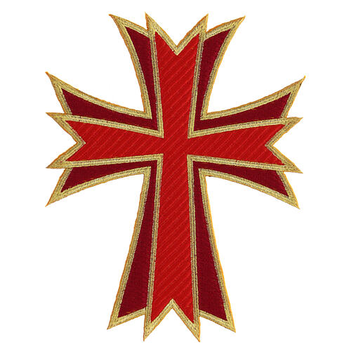 Broderie thermocollante croix couleurs liturgiques 20x16 cm 4
