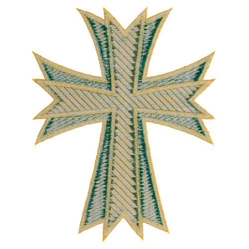 Broderie thermocollante croix couleurs liturgiques 20x16 cm 7