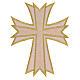 Broderie thermocollante croix couleurs liturgiques 20x16 cm s5