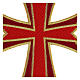 Aplicação termoadesiva vestes litúrgicas cruz ouro e 4 cores 20x16 cm s2