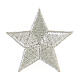 Iron-on silver star patch 5 cm  s1