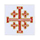 Jerusalem cross, non-adhesive emblem, 2 in s2