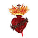 Bügelpatch, Heiligstes Herz Jesu, Stickerei, 14x9cm s1