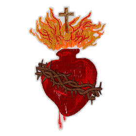 Sacred Heart of Jesus, thermoadhesive patch, 5.5x3 in