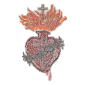 Sagrado corazón Jesús 14x8,5 cm termoadhesivo patch