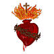 Sagrado corazón Jesús 14x8,5 cm termoadhesivo patch s1