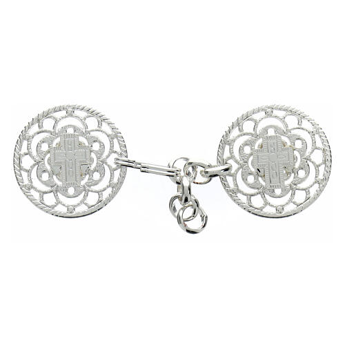 Cope clasp rosette central cross gilt nickel-free chain 1