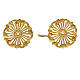 Cope clasp golden finish nickel-free round floral spokes s2