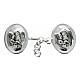 Nickel free silver-plated cope clasp, Virgin with Child s1