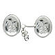 Nickel free silver-plated cope clasp, Virgin with Child s2