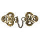Nickel-free antique gold colored cope clasp s1