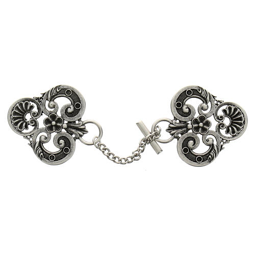 Nickel free cope clasp, old silver finish 1