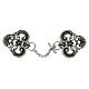 Nickel free cope clasp, old silver finish s1