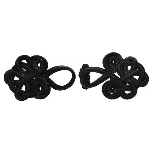 Decorative toggles of black rayon, trimmings 2