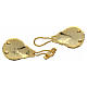 Gold plated nickel free cope clasp with rope pattern s2