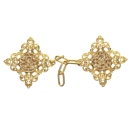 Diamond shape cope clasp, gold plated, nickel free 1