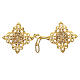 Diamond shape cope clasp, gold plated, nickel free s1