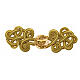 Cope clasp of golden rayon and nickel free rosette with Latin cross s1