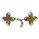 Cope clasp Greek cross nickel free in antique gold color s1
