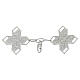 Cope clasp Greek cross nickel free in silver-plated s1
