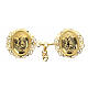 Oval cope clasp with chain, Virgin with Child, gold plated, nickel free s1