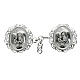Oval cope clasp with chain, Virgin with Child, silver-plated, nickel free s1
