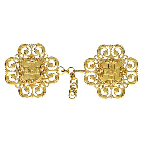 Alamar cruz perfurada IHS para capa de asperge dourado 1