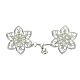 Nickel free cope clasp for Marian rosette silver plated  s1