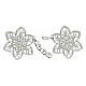 Nickel free cope clasp for Marian rosette silver plated  s2