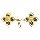 Cope clasp with Greek cross with vine shoots IHS s1